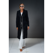 BOUCLÉ MODA Ženski mantil Linija, Crni