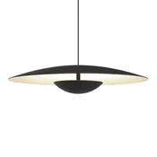 MARSET Ginger LED viseča svetilka, Triac, premer 32 cm, črno-bela - Dnevna soba/jedilnica - Dizajn - medenina, bela, črna - Kovina