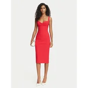 Elisabetta Franchi Cocktail obleka AB-002-67E2-V470 Rdeča Fitted Fit