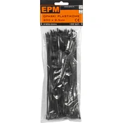 shumee PA6.6 PLASTIČNI TRAKOVI 100 KOS. ČRNA 350*4,8