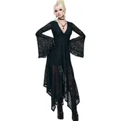Ženska midi obleka KILLSTAR - BELLAS CURSE - temno zelena - KSRA015219