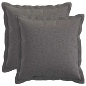vidaXL Prevleka za blazino 2 pcs HOUTEN Svetlo siva 40 x 40 cm