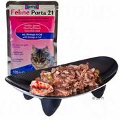 Feline Porta 21 vrecice 6 x 100 g - Tuna s govedinom