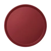 Okrogel nedrseč pladenj Cambro Camtread, premer 405 mm, bordo rdeč