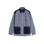 Tommy Jeans Prehodna jakna moder denim/bela