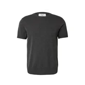 DAN FOX APPAREL Majica Matteo pegasto siva
