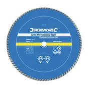 Silverline Diamantno rezilo - Turbo val - 300 × 22,23 mm srebrna črta