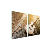 shumee Steklena zaščitna plošča za štedilnik 2x45x52 Music