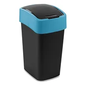 Črn/moder plastičen koš za smeti za ločevanje odpadkov 25 l Flip Bin – Curver
