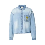 PRINCESS GOES HOLLYWOOD Bluza Snoopy born to be wild moder denim / svetlo modra / rumena