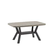 Hanah Home Klub sto Silva, 90x52.5x45 cm, Sivi