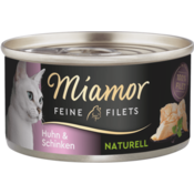 Miamor Fileji v soku, konzerva 80 g - Piščane c+ šunka
