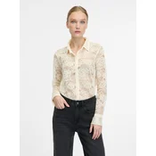 Krem čipkasta bluza ORSAY