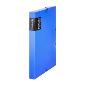 Karton P+P Karton P+P Plastična škatla za dokumente z gumico Opaline, A4, modra