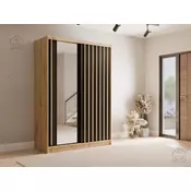 Garderobna omara z drsnimi vrati Aluna 10 - 150 cm - artisan hrast