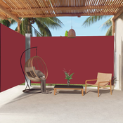 Uvlaciva bocna tenda crvena 220 x 600 cm