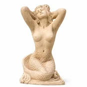 Casa Padrino Art Nouveau Garden Decoration Sculpture Mermaid Beige H. 57 cm
