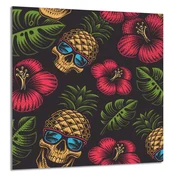 shumee STEKLENA PLOŠČA ZA KUHINJO 60x65 Ananas