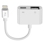 AVIZAR iPhone/iPad Lightning na USB adapter za polnjenje Lightning - bel, (21123587)