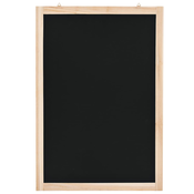 VIDAXL Stenska črna tabla iz cedrovine 40x60 cm