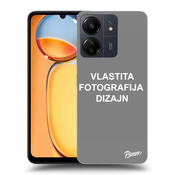 Crna silikonska maskica za Xiaomi Redmi 13C - Vlastiti foto dizajn