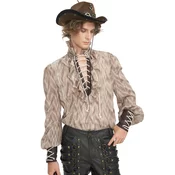 Moška srajca DEVIL FASHION - Rjava Punk - SHT11702