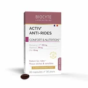Biocyte Activ Anti-Wrinkle - Anti-Aging - Reduces Wrinkles & Nourishes the Skin 30 Capsules