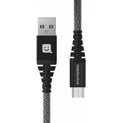 EKO CABLE Kevlar USB/Micro USB 1,2 m 60W antracit
