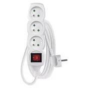 Emos Podaljševalni kabel s stikalom, 3 vtičnice, 3 m