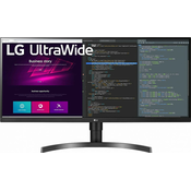LG 34WN750P-B računalniški monitor 86,4 cm (34) 3440 x 1440 slikovnih pik UltraWide Quad HD Črna