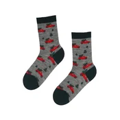Sokisahtel Nogavice CAR PLAY merino wool socks with cars mešane barve