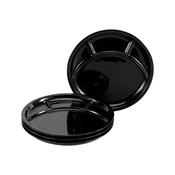 Creatable Krožnik Za Fondi Universal Black, 4-Delni