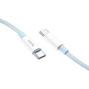 HOCO - podatkovni kabel (X68 True Color) - USB Type-C na USB Type-C 100W 3A, 200 cm - moder