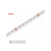 DAWN 5050-60-RGBW LED Traka, 24V 19.2W/M RGB+6500K IP20 HL, 5M,10078 12MM