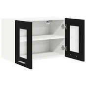 Vidaxl Viseča omarica Črna Orehovina 60 x 31 x 40 cm Konstruiran les