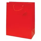 Dekorativna torba CREATIVE Special Simple L 26x32x12 cm jednobojna crvena s vezicom 71211