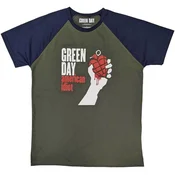 Green Day American Idiot Khaki Green & Navy Blue M Majica
