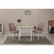 HANAH HOME Trpezarijski sto i stolice Vina 0900 - White Stone