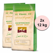Fitmin Dog Medium/Maxi Lamb & Rice 2 x 12 kg