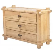 Casa Padrino luxury bamboo dresser with 3 drawers natural 120 x 40 x H. 80 cm - Bedroom chest of drawers - Bedroom furniture - Bamboo furniture - Luxury furniture - Luxury furnishings