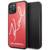 Karl Lagerfeld iPhone 11 Pro red hard case Signature Glitter (KLHCN58DLKSRE)