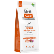 Brit Care Dog Hypoallergenic Adult Medium Breed jagnjetina & riž - Varčno pakiranje: 2 x 12 kg