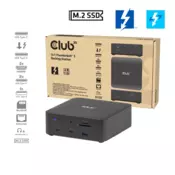 CLUB3D CSV-2562 priključna stanica i replikator porta za prijenosno računalo Žičano Thunderbolt 5 Crno