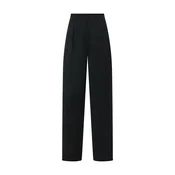 TOPSHOP Hlače z naborki črna