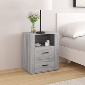 Nocni ormaric siva boja hrasta 50x36x60 cm konstruirano drvo
