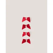 Monsoon Children Set šnalica za kosu za devojcice Bow, 4 komada, Crveni