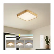 Brilagi - LED prigušiva svjetiljka WOODLINE SQUARE LED/48W/230V hrast 40x40 cm + daljinski upravljac