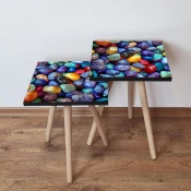 Hanah Home Set klub stocica 2Shp18, 2 komada, Plavi