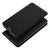 OEM Torbica LUNA Book Carbon za iPhone 16 Pro Max, črna
