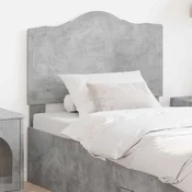 Vidaxl Vzglavje z vzglavjem Betonsko siva 75 cm Konstruiran les